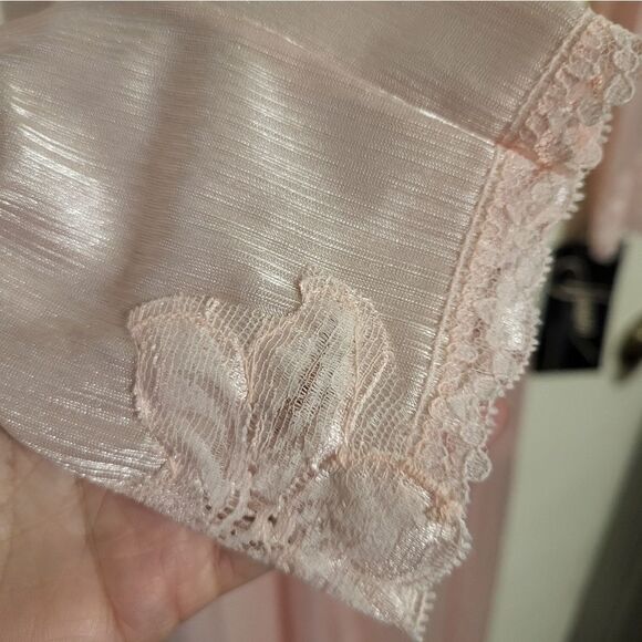 #36 Henson Kickernick Vintage Pink Nylon Long Womens Robe W/Tag, Size M - Picture 8 of 13